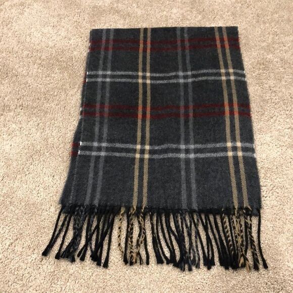 Cejon unisex soft plaid scarf Italian made. - Picture 1 of 4